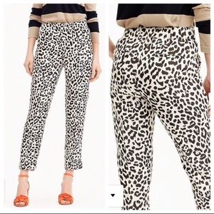 J.Crew  Easy Pant in Leopard Print